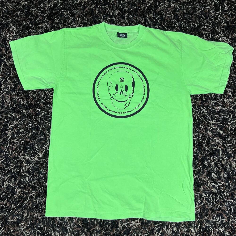 NWOT Stussy x Deviation Bad Bad Not Good T-Shirt Neon Green Men’s‎ M New